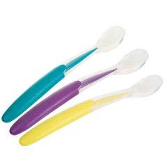Lot De 3 Cuilleres Douce En Silicone 6 Mois Et Plus Nuk
