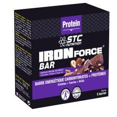 Iron Force Barres Chocolat Praline Riz Souffle 5x50 g Stc Nutrition