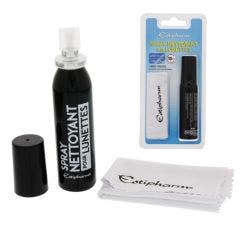 Spray Nettoyant + Lingette Anti-buée Estipharm