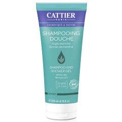 Shampoo biologico all'argilla bianca e menta Et Sport 200 ml Cattier