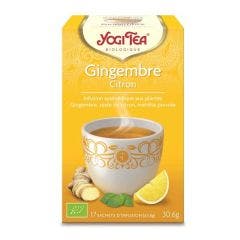 Infusion Biologique Gingembre Citron 17 Sachets Yogi Tea