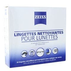 Lingettes Nettoyantes Pour Lunettes X30 Zeiss