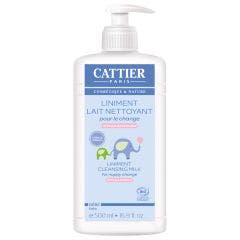 Lino e Latte Detergente Ipoallergenico per il Cambio del Pannolino 500ml Bebe Cattier