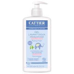 Gel Detergente Delicato Ipoallergenico Corpo e Capelli Bio 500ml Bebe Cattier