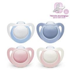 Sucettes Physiologiques En Silicone Genius Taille 1 0-6 Mois X2 Nuk