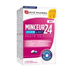 Forté Pharma Snellente 24 Giorno/Notte 45+ 2x28 compresse Programma di 4 settimane Minceur 24 Forté Pharma