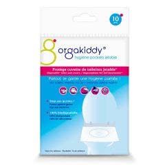 Proteges Cuvette De Toilettes Jetables X10 Orgakiddy