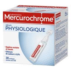 Serum Physiologique 30 Unidoses De 5ml Mercurochrome