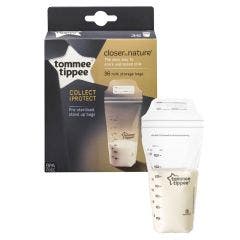 Tommee Tippee Closer To Nature Sacs Pre Sterilises De Conservation Du Lait Maternel X36 Tommee Tippee