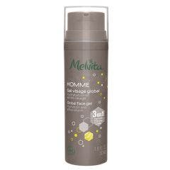 Melvita Homme Gel Visage Global 3-en-1 Hydratation Et Apres-rasage Bio 50ml Melvita