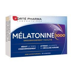 Melatonine 1000 Endormissement Facilite 30 Comprimes 30 comprimés Forté Nuit Endormissement facilité Forté Pharma