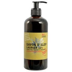Sapone liquido di Aleppo 12% Alloro 500ml Pelle secca e intollerante Tadé