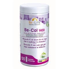 Be-col 1400 Levure De Riz Rouge 120 Gelules Vegetales Be-Life