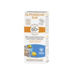 Sun Creme Teintee Claire Tres Haute Protection Spf50+ Bio 50g Alphanova