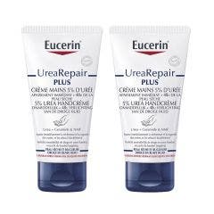 Crema Mani 5% Urea 2x75ml UreaRepair Plus Pelle Secca e Danneggiata Eucerin
