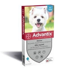 Cane Di Piccola Taglia Da 4 A Pipette X6 10kg Advantix