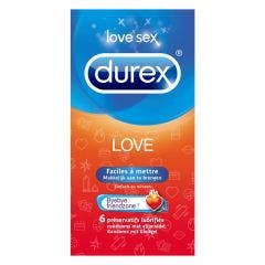 Preservatifs Lubrifies X6 Love Durex X6 Love Durex