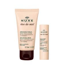 Crema Mani E Unghie + Stick Labbra Idratante Duo 30ml Reve De Miel Nuxe