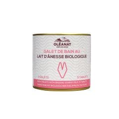 Galets Effervescents Bain X5 Lait D'anesse 33g Soins Douceur d'Antan Au Lait D'anesse Bio Oleanat