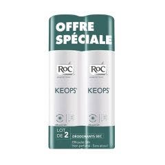 Deodorant Spray Sec Transpiration Abondante Keops 2x150ml Roc