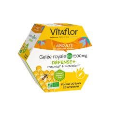 Gelee Royale Bio 20 Ampoules Defense+ 1500mg Vitaflor