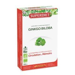 Ginkgo Biloba Circolazione e Memoria 20 Ampolle 300ml Superdiet