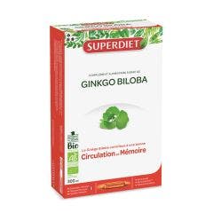 Ginkgo Biloba biologico 20 fiale da 15 ml Superdiet