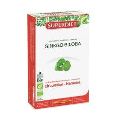 Ginkgo Biloba biologico 20 fiale da 15 ml Superdiet