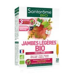 Jambes Legeres 20 Ampoules Bio 200ml Santarome