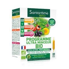 Programme Ultra Minceur 30 Ampoules Bio Santarome