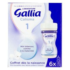 Mini biberon latte liquido da 0 a 6 mesi Calisma 1 6x70ml Gallia