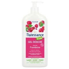 Gel Douche Corps Et Cheveux Framboise Bio Sans Sulfate 500ml Kids Natessance