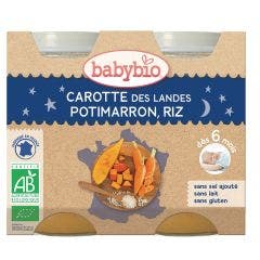 Menu Bonne Nuit Bio Des 6 Mois 2x200g Babybio
