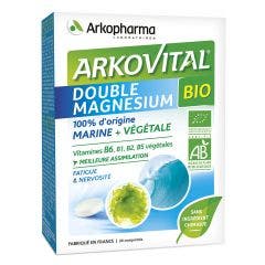 Double Magnesium Bio Vitamines Végétales 30 Comprimes Arkovital Arkopharma