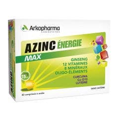 Energie Max 30 Comprimes Azinc Arkopharma