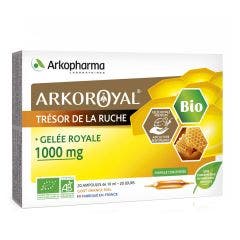 Gelée Royale 1000mg Bio Miel 20 Ampoules Arkoroyal Arkopharma