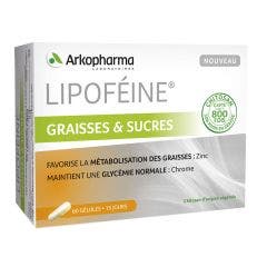 Grassi e zuccheri - Zinco, Cromo, Chitosano 60 capsule Lipoféine Arkopharma