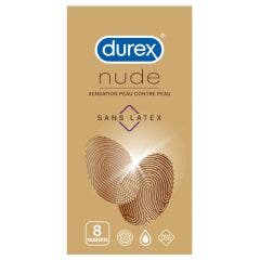 Préservatifs Sensation Peau Contre Peau X8 Nude Sans Latex Durex