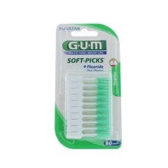 Brossettes Interdentaires Regular X80 Soft-picks + Fluor Gum