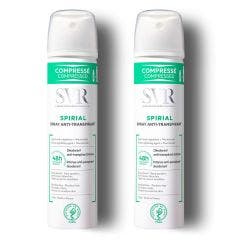 Spray Anti-transpirant 2x75 ml Spirial Svr