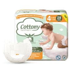 Pannolini per bambini T4 (7-18 Kg) x28 Cottony