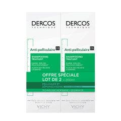 Shampoo Trattante Forfora e Prurito 2x200ml Dercos Capelli Normali e Grassi Vichy