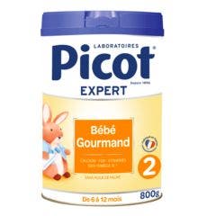 Latte in polvere senza olio di palma Bebe Gourmand 2 Da 6 a 12 mesi 800g Picot