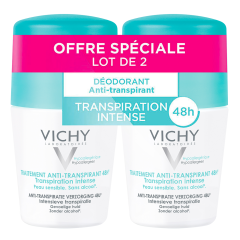 Roll-on Anti-Transpirante Efficacia 48h Sudorazione intensa 2x50ml Déodorant Pelli sensibili Vichy