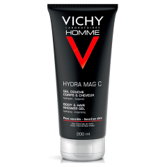 Gel Doccia Corpo e Capelli Hydra Mag C Uomo 200ml Homme Vichy