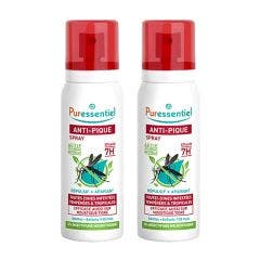 Spray repellente antizanzare lenitivo 2x75ml Anti-Pique Adulti e Bambini Puressentiel