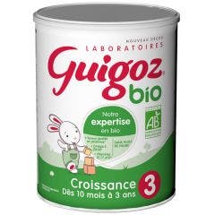 Latte in polvere Da 10 Mesi a 3 Anni Croissance 3 Bio 800g Guigoz