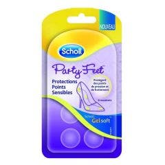 Protections Points sensibles 6 coussinets Party Feet Gelsoft Scholl