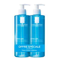 Gel Detergente Schiumogeno 2x400ml Effaclar Peaux Grasses Tendance Acneique La Roche-Posay