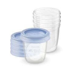 Pot De Conservation Pour Lait Maternel X5 180ml Accessoires Avent